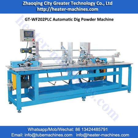 GT-WF202PLC Automatic Dig Powder Machine For Electric Heating Tube 
